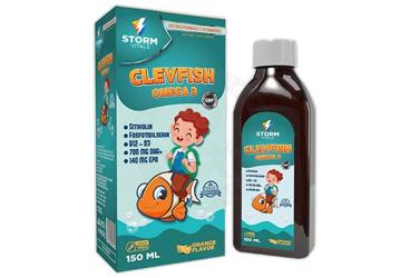 STORM VITALS CLEVFISH OMEGA 3 SIVI TAKVIYE EDICI GIDA 150 ml şişe