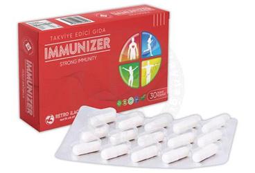 IMMUNIZER BAGISIKLIK GUCLENDIRICI TAKVIYE EDICI GIDA KAPSUL 30 kapsül