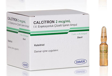 CALCITRON 2 MCG/ML I.V. ENJEKSİYONLUK ÇÖZELTİ İÇEREN AMPUL, 25 ADET