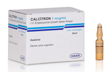 CALCITRON 1 MCG/ML I.V. ENJEKSİYONLUK ÇÖZELTİ İÇEREN AMPUL, 25 ADET