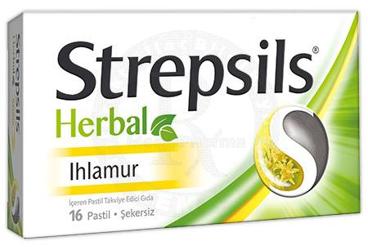 STREPSILS HERBAL IHLAMUR ICEREN PASTIL 16 pastil