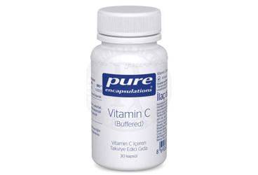 PURE ENCAPSULATIONS VITAMIN C (BUFFERED) ICEREN TAKVIYE EDICI GIDA 670 mg 30 kapsül