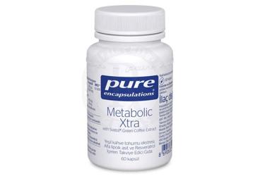 PURE ENCAPSULATIONS METABOLIC XTRA WITH SVETOL GREEN COFFEE EXTRACT TAKVIYE EDICI GIDA 60 kapsül