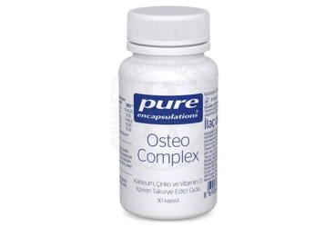 PURE ENCAPSULATIONS OSTEO COMPLEX KALSIYUM, CINKO VE VITAMIN D ICEREN TAKVIYE EDICI GIDA 30 kapsül