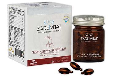 ZADE VITAL VISNE CEKIRDEGI YAGI PATLATILABILEN KAPSUL 400 mg 25 kapsül/şişe