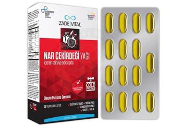 ZADE VITAL NAR CEKIRDEGI YAGI 30 kapsül/blister