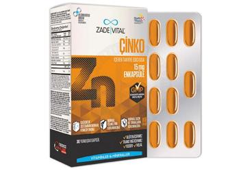 ZADE VITAL CINKO KAPSUL 30 kapsül/blister