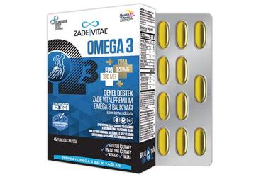 ZADE VITAL OMEGA 3 GENEL DESTEK KAPSUL 45 kapsül