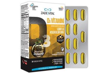 ZADE VITAL VITAMIN D KAPSUL 1000 IU 30 kapsül