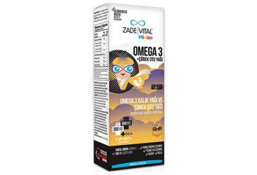 ZADE VITAL MINIZA OMEGA 3 BALIK YAGI VE COREK OTU YAGI ICEREN SIVI TAKVIYE EDICI GIDA 150 ml şişe