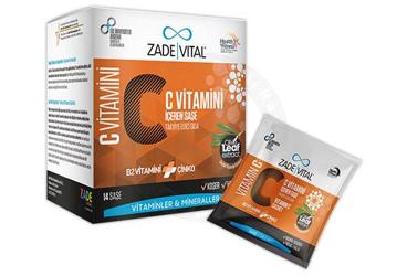 ZADE VITAL C VITAMINI, B2 VITAMINI, CINKO ICEREN SASE 14 saşe