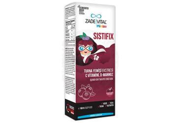 ZADE VITAL MINIZA SISTIFIX TURNA YEMISI EKSTRESI, C VITAMINI VE D-MANNOZ ICEREN SIVI TAKVIYE EDICI GIDA 150 ml şişe