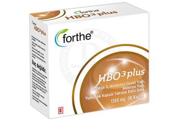 FORTHE HBO 3 PLUS BALIK YAGI (OMEGA 3), HINDISTAN CEVIZI YAGI, BIBERIYE YAGI YUMUSAK KAPSUL TAKVIYE EDICI GIDA 1380 mg 30 kapsül