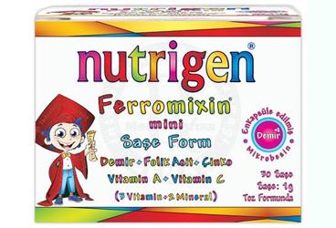 NUTRIGEN FERROMIXIN MINI TAKVIYE EDICI GIDA SASE 30 saşe