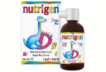 NUTRIGEN VITAMIN D3 TAKVIYE EDICI GIDA ORAL SPREY+DAMLA 20 ml şişe