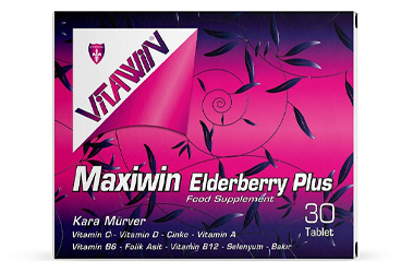 VITAWIN MAXIWIN ELDERBERRY PLUS TAKVIYE EDICI GIDA 30 tablet