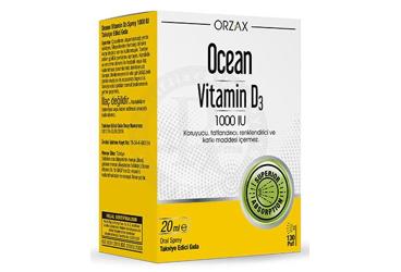 OCEAN VITAMIN D3 SPREY 1000 IU 20 ml şişe