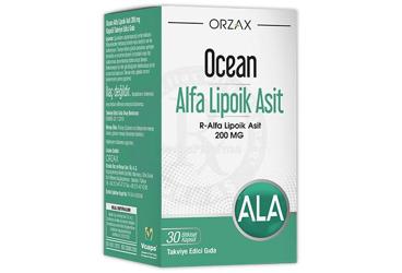 OCEAN ALFA LIPOIK ASIT ICEREN TAKVIYE EDICI GIDA 200 mg 30 kapsül