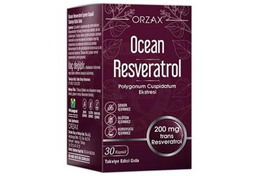 OCEAN RESVERATROL POLYGONUM CUSPIDATUM (JAPON POLIGONUMU) EKSTRESI ICEREN TAKVIYE EDICI GIDA 200 mg 30 kapsül