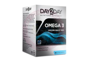 DAY2DAY OMEGA 3 BALIK YAGI KAPSUL, LIMON AROMALI 1200 mg 30 kapsül