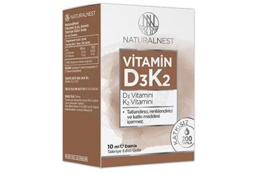 NATURALNEST VITAMIN D3K2 DAMLA 10 ml şişe