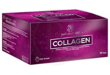 NATURALNEST COLLAGEN KOLLAJEN PEPTITLERI VE VITAMIN KOMPLEKS ICEREN CILEK AROMALI TAKVIYE EDICI GIDA 30 saşe