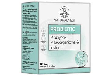 NATURALNEST PROBIOTIC SASE PROBIYOTIK MIKROORGANIZMA & INULIN ICEREN TAKVIYE EDICI GIDA 10 saşe