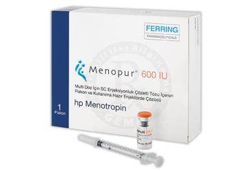 MENOPUR 600 IU MULTI DOZ ICIN SC ENJEKSIYONLUK COZELTI TOZU ICEREN FLAKON VE KULLANIMA HAZIR ENJEKTORDE COZUCU (1 ADET FLAKON + 1 ADET KULLANIMA HAZIR ENJEKTOR)