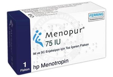 MENOPUR 75 IU IM VE SC ENJEKSIYON ICIN TOZ ICEREN FLAKON, 5 FLAKON + 1 AMPUL
