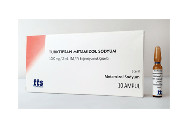 TÜRKTIPSAN METAMİZOL SODYUM 1000 MG/2 ML IM/IV ENJEKSİYONLUK ÇÖZELTİ, 10 ADET