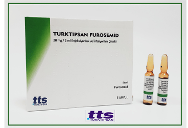 TURKTIPSAN FUROSEMİD 20 MG/2 ML ENJEKSİYONLUK VE İNFÜZYONLUK ÇÖZELTİ, 5 ADET