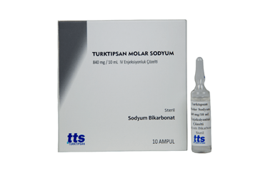 TÜRKTIPSAN MOLAR SODYUM 840 MG/10 ML IV ENJEKSİYONLUK ÇÖZELTİ, 10 ADET