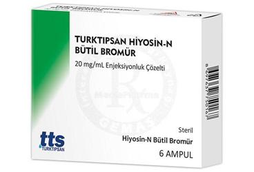Turktıpsan Hiyosin-N Bütil Bromür 20 mg/mL Enjeksiyonluk Çözelti, 6 ADET