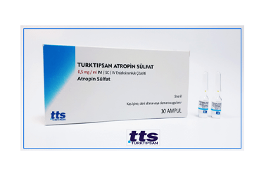 TURKTIPSAN ATROPİN SÜLFAT 0.5 MG/ML IM/SC/IV ENJEKSİYONLUK ÇÖZELTİ, 10 ADET