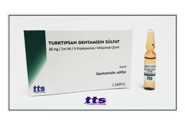 TURKTIPSAN GENTAMİSİN SÜLFAT 80 MG/2ML IM/IV ENJEKSİYONLUK/İNFÜZYONLUK ÇÖZELTİ, 1 ADET