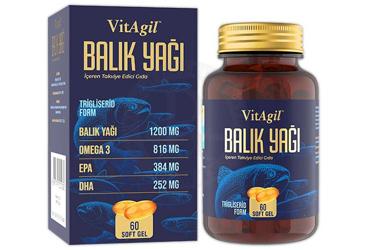 VITAGIL BALIK YAGI TAKVIYE EDICI GIDA 60 kapsül