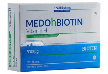 NUTRA MEDOBIOHTIN BIOTIN ICEREN TABLET 5 mg 60 tablet
