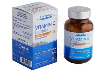 NUTRAFARM VITAMIN C-COMPLEX KAPSUL 500 mg 60 kapsül