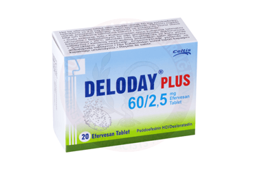 DELODAY PLUS 60 MG/2.5 MG EFERVESAN TABLET, 20 ADET