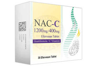 NAC-C 1200 MG/400 MG EFERVESAN TABLET, 30 ADET