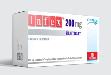 INFEX 200 MG FILM KAPLI TABLET, 20 ADET