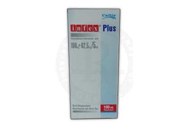 INFEX PLUS 100/62.5 MG/5 ML ORAL SUSPANSIYON HAZIRLAMAK ICIN KURU TOZ, 100 ML