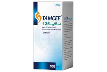 TAMCEF 125 MG/5 ML ORAL SÜSPANSİYON HAZIRLAMAK İÇİN KURU TOZ (100 ML)