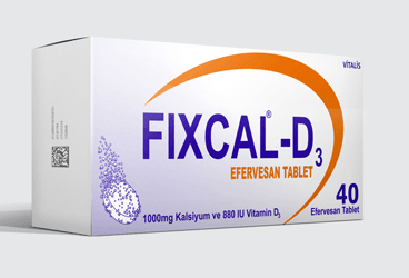 FIXCAL-D3 1000 MG / 880 IU EFERVESAN TABLET, 40 ADET