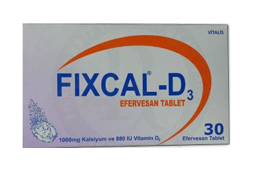 FIXCAL-D3 1000 MG / 880 IU EFERVESAN TABLET, 30 ADET