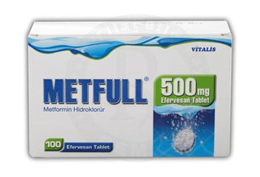 METFULL 500 MG EFERVESAN TABLET, 100 ADET