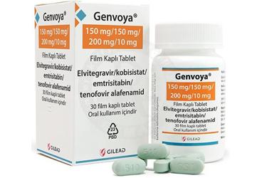 GENVOYA 150MG/150MG/200MG/10MG FILM KAPLI TABLET, 30 ADET