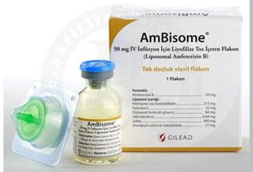 AMBISOME 50 MG IV INFUZYON ICIN LIYOFILIZE TOZ ICEREN FLAKON, 1 ADET