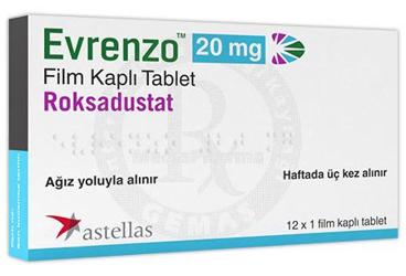 EVRENZO 20 MG FİLM KAPLI TABLET, 12 ADET