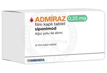 ADMİRAZ 0,25 MG FİLM KAPLI TABLET, 12 ADET
